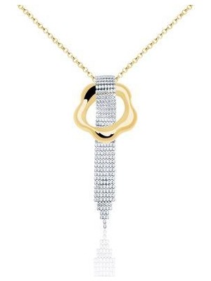 Diamond Line-Gülaylar 14 Ayar Altın  Kolye