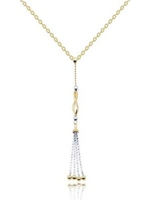 Diamond Line-Gülaylar 14 Ayar Altın Toplu Kolye