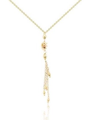 Diamond Line-Gülaylar 14 Ayar Altın Toplu Kolye