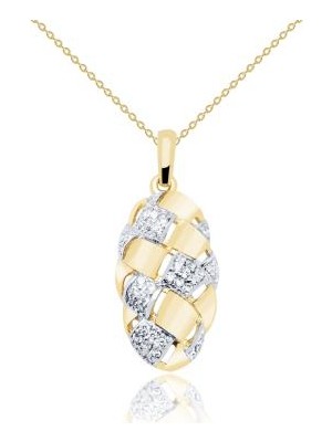 Diamond Line-Gülaylar 14 Ayar Altın  Kolye