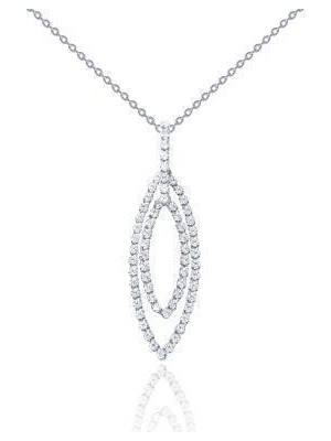 Diamond Line-Gülaylar 14 Ayar Altın  Kolye