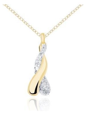 Diamond Line-Gülaylar 14 Ayar Altın  Kolye