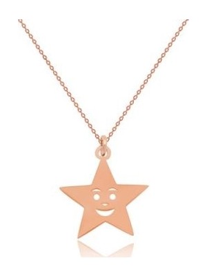 Diamond Line-Gülaylar 14 Ayar Altın Yıldız Kolye