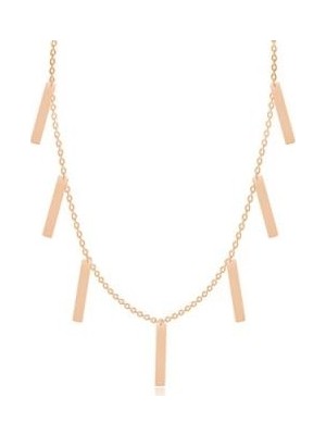 Diamond Line-Gülaylar 14 Ayar Altın Pullu Kolye