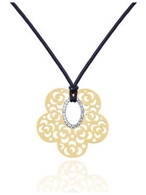 Diamond Line-Gülaylar 14 Ayar Altın İpli Kolye