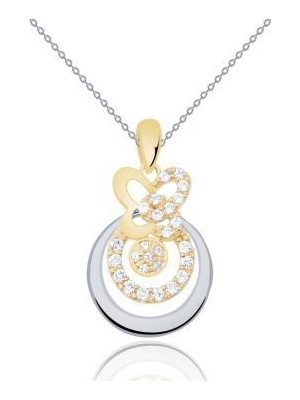 Diamond Line-Gülaylar 14 Ayar Altın Kelebek Kolye