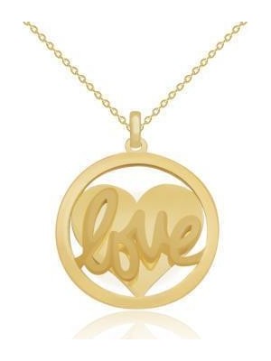 Diamond Line-Gülaylar 14 Ayar Altın Kalp Kolye