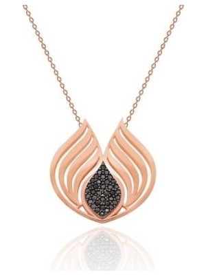 Diamond Line-Gülaylar 14 Ayar Altın  Kolye