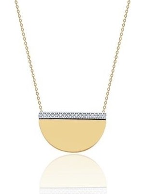 Diamond Line-Gülaylar 14 Ayar Altın  Kolye