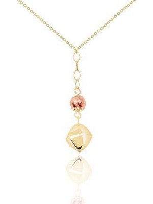 Diamond Line-Gülaylar 14 Ayar Altın  Kolye