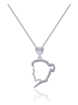 Diamond Line-Gülaylar 14 Ayar Altın Kalp Kolye