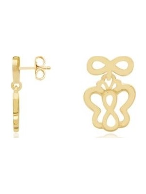 Diamond Line-Gülaylar 14 Ayar Altın Kelebek Çocuk Küpesi