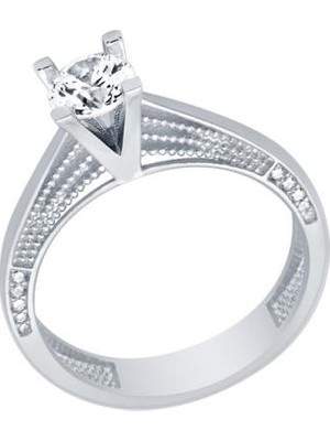 Diamond Line-Gülaylar  14 Ayar Tektaş Yüzük
