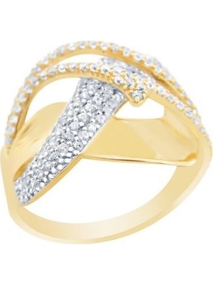 Diamond Line-Gülaylar  14 Ayar Trend Yüzük
