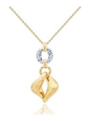 Diamond Line-Gülaylar 14 Ayar Altın Taşsız Klasik Kolye