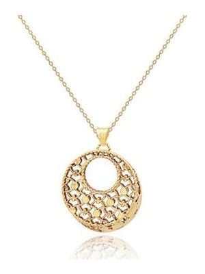 Diamond Line-Gülaylar 14 Ayar Altın Taşsız  Kolye