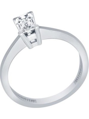 Diamond Line-Gülaylar  14 Ayar Baget Taşlı Yüzük