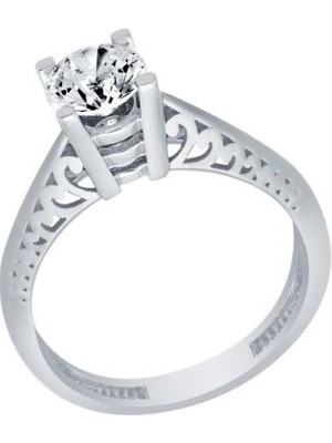 Diamond Line-Gülaylar  14 Ayar Tektaş Yüzük