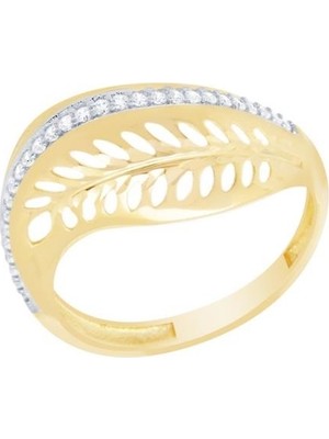 Diamond Line-Gülaylar  14 Ayar Trend Yüzük