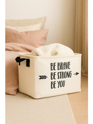 Be You Beyaz Dolap Içi Çamaşır Çocuk Odası Oyuncak Düzenleyici Katlanır Saklama Sepeti 25X18X15