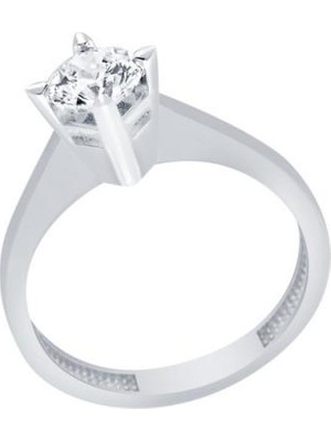 Diamond Line-Gülaylar  14 Ayar Tektaş Yüzük