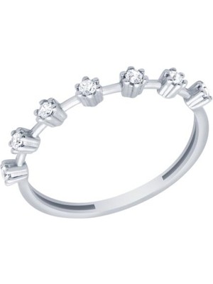 Diamond Line-Gülaylar - Altın 14 Ayar Trend Yüzük