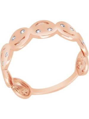 Diamond Line-Gülaylar  14 Ayar Smile Yüzük