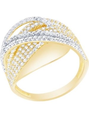 Diamond Line-Gülaylar  14 Ayar Trend Yüzük