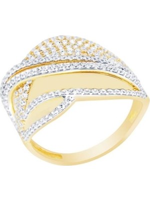Diamond Line-Gülaylar  14 Ayar Trend Yüzük