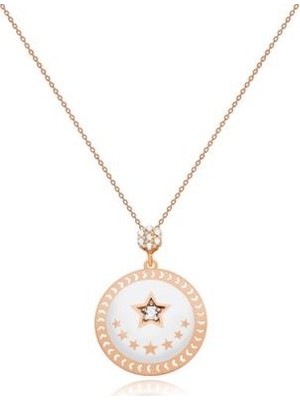 Diamond Line-Gülaylar 14 Ayar Altın Geometrik Kolye