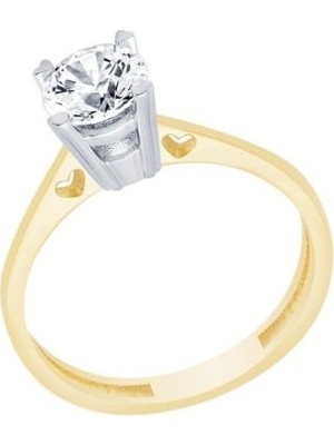 Diamond Line-Gülaylar  14 Ayar Tektaş Yüzük