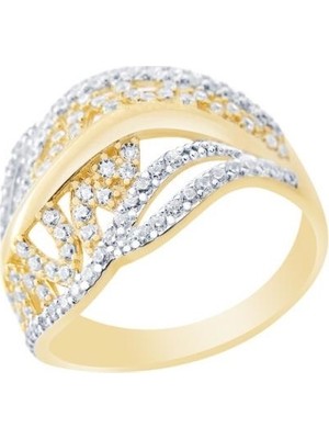 Diamond Line-Gülaylar  14 Ayar Trend Yüzük
