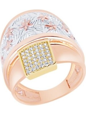 Diamond Line-Gülaylar  14 Ayar Trend Yüzük