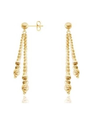 Diamond Line-Gülaylar 14 Ayar Altın Toplu Küpe