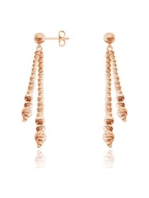 Diamond Line-Gülaylar 14 Ayar Altın Toplu Küpe