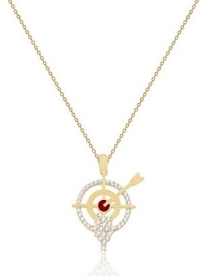 Diamond Line-Gülaylar 14 Ayar Altın Dart Kolye