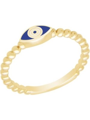 Diamond Line-Gülaylar - Altın 14 Ayar Göz Yüzük