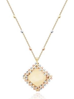 Diamond Line-Gülaylar 14 Ayar Altın Toplu Kolye