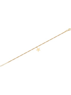 Diamond Line-Gülaylar 14 Ayar Sarı Altın Toplu Bileklik