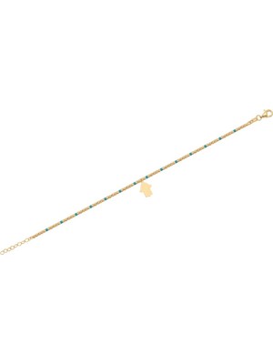 Diamond Line-Gülaylar 14 Ayar Sarı Altın Toplu Bileklik