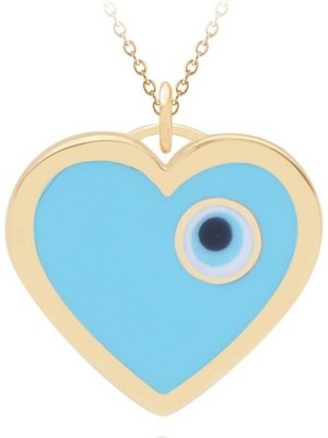 Diamond Line-Gülaylar 14 Ayar Sarı Altın Kalp Kolye