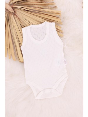 Kidello Ekru Baklava Desenli Bebek Zıbın (0-12 Ay)