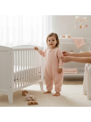 Enhitbaby Uzun Kollu Penye Astarlı 4 Kat Müslin Uyku Tulumu (1.5 Tog)