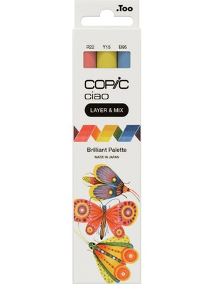Copic Ciao Marker  3lü Layer & Mix Set -  Brilliant Palette