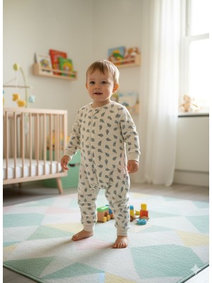 Enhitbaby Uzun Kollu Penye Astarlı 4 Kat Müslin Uyku Tulumu (1.5 Tog)