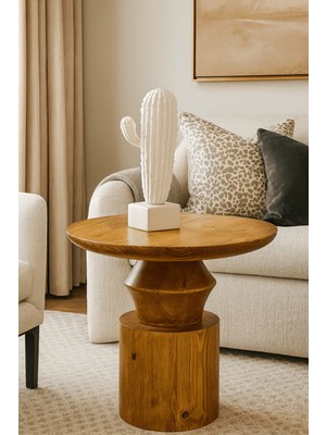 Nordtre Ahşap Orta Sehpa Tik Ağacı Renk