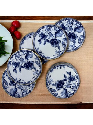 UltraNova Freesia 6'lı Pasta Tabağı, 19 Cm, Şık ve Zarif Tasarım