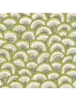 Caspari Pontchartrain Scallop Green Cocktail Napkins - 20 Per Package