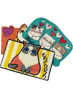 Neonova Sevimli Hayvan Tasarımlı Kapı Paspası