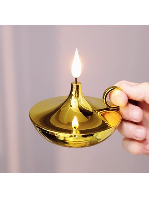 Neonova Dekoratif Gold Pilli Mum Lamba